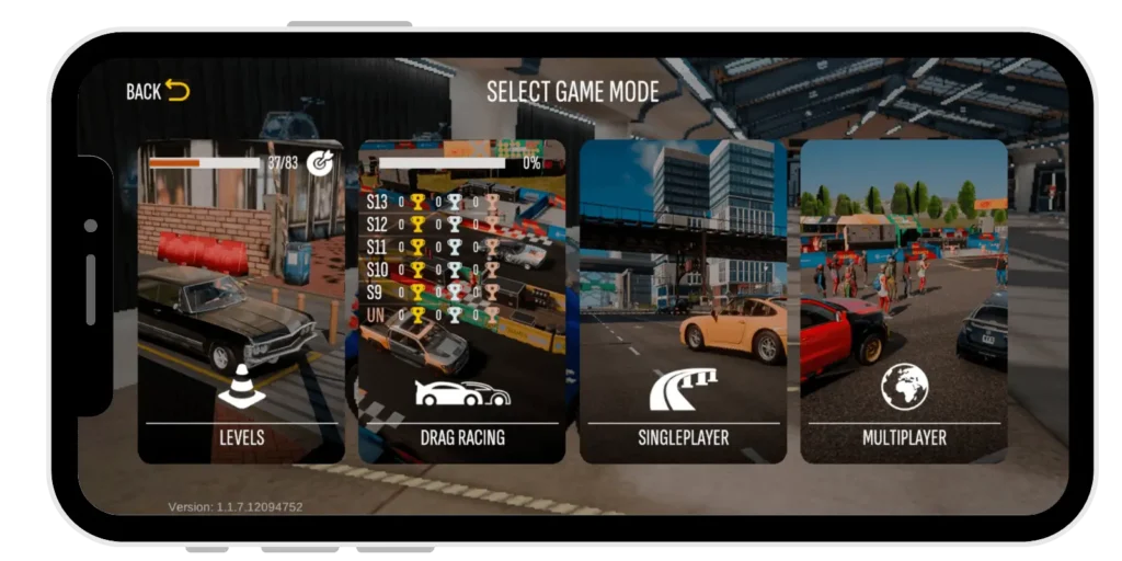 In car parking multiplayer play different free mode	